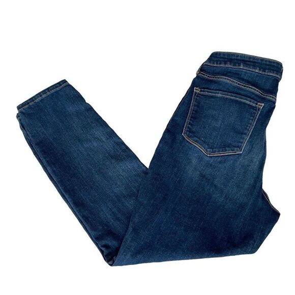 Womens Old Navy Rockstar Jeans Super Skinny High Rise Sz 14 Dark Wash Slim Pocke - Picture 8 of 9